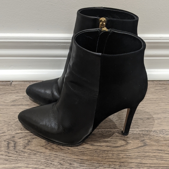 Club Monaco Leather Suede Ankle Booties - Picture 6 of 6